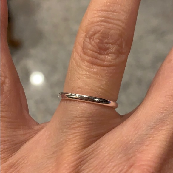 3mm Sterling Silver plain Wedding Band size 5 - Picture 5 of 8